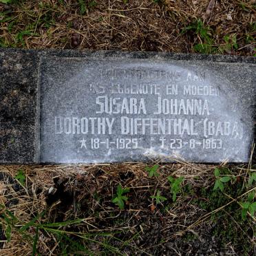 DIFFENTHAL Susara Johanna Dorothy 1929-1963 
