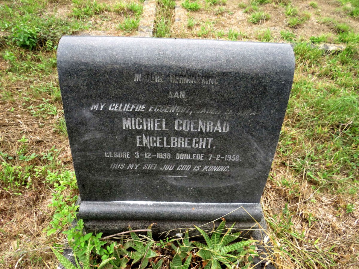 ENGELBRECHT Michiel Coenrad 1898-1958