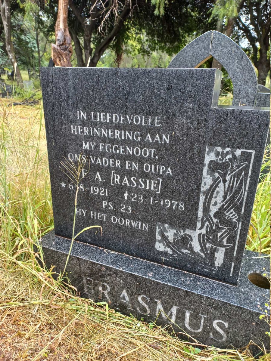 ERASMUS E.A. 1921-1978