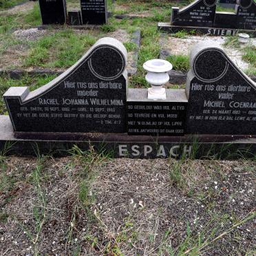 ESPACH Michiel Coenraad 1883-1963 & Rachel Johanna Wilhelmina nee SMITH 1885-1963