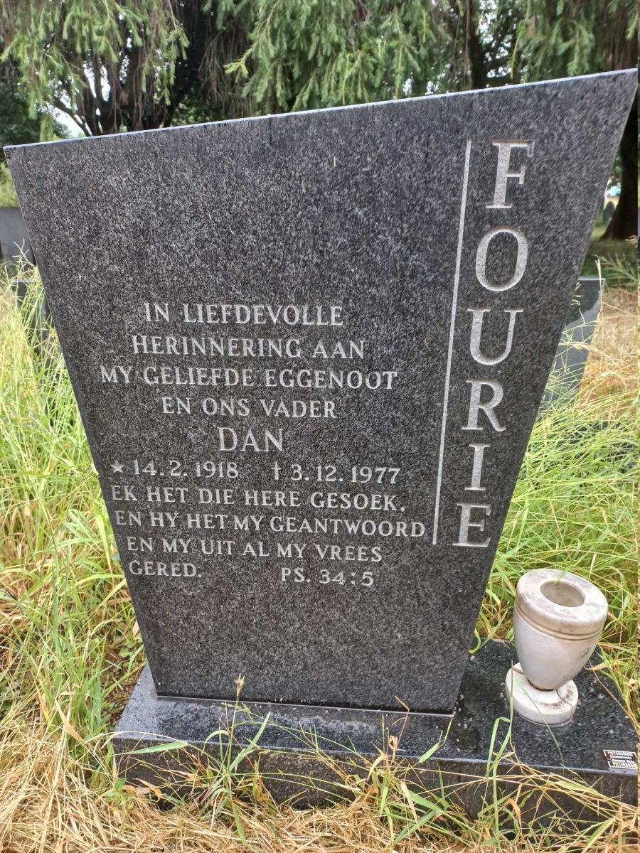 FOURIE Dan 1918-1977