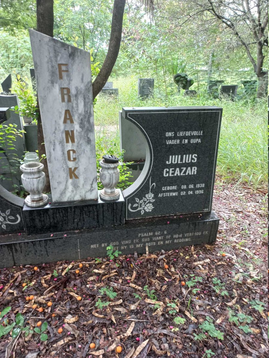 FRANCK Julius Ceazar 1938-1996