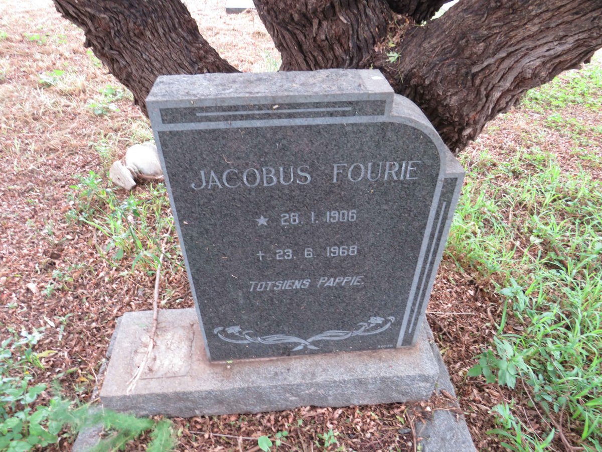 FOURIE Jacobus 1906-1968