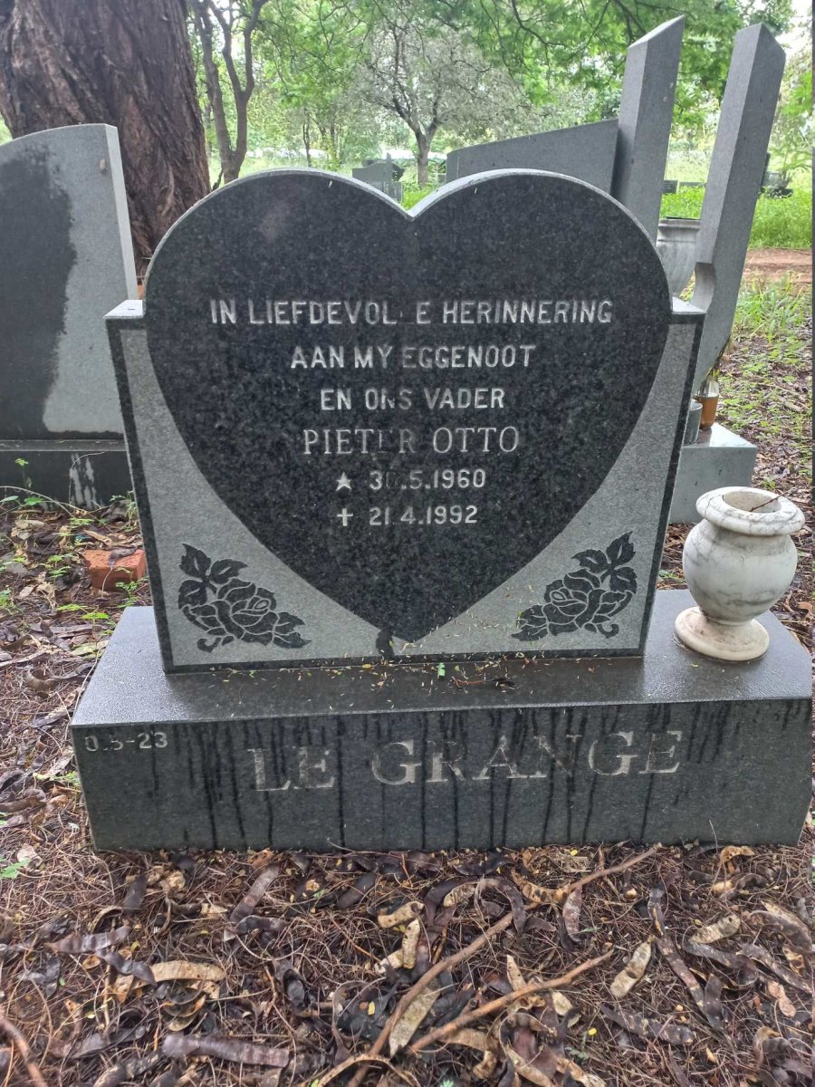 GRANGE Pieter Otto, le 1960-1992