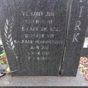 GROBLER Jan Dirk 1965-1997