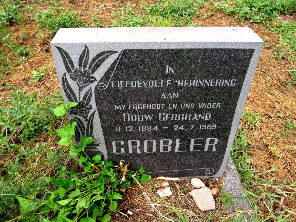 GROBLER Douw Gerbrand 1884-1969