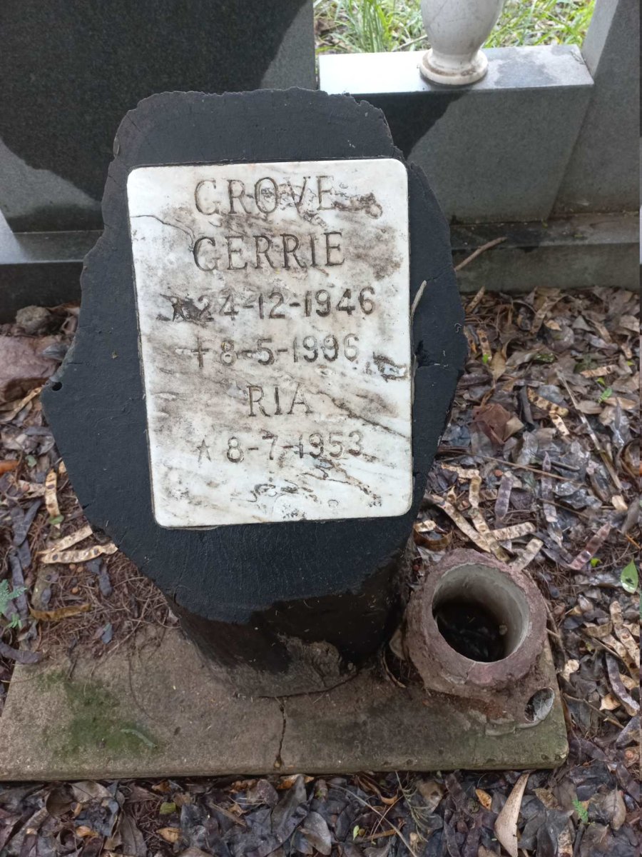 GROVE Gerrie 1946-1998 & Ria 1953-