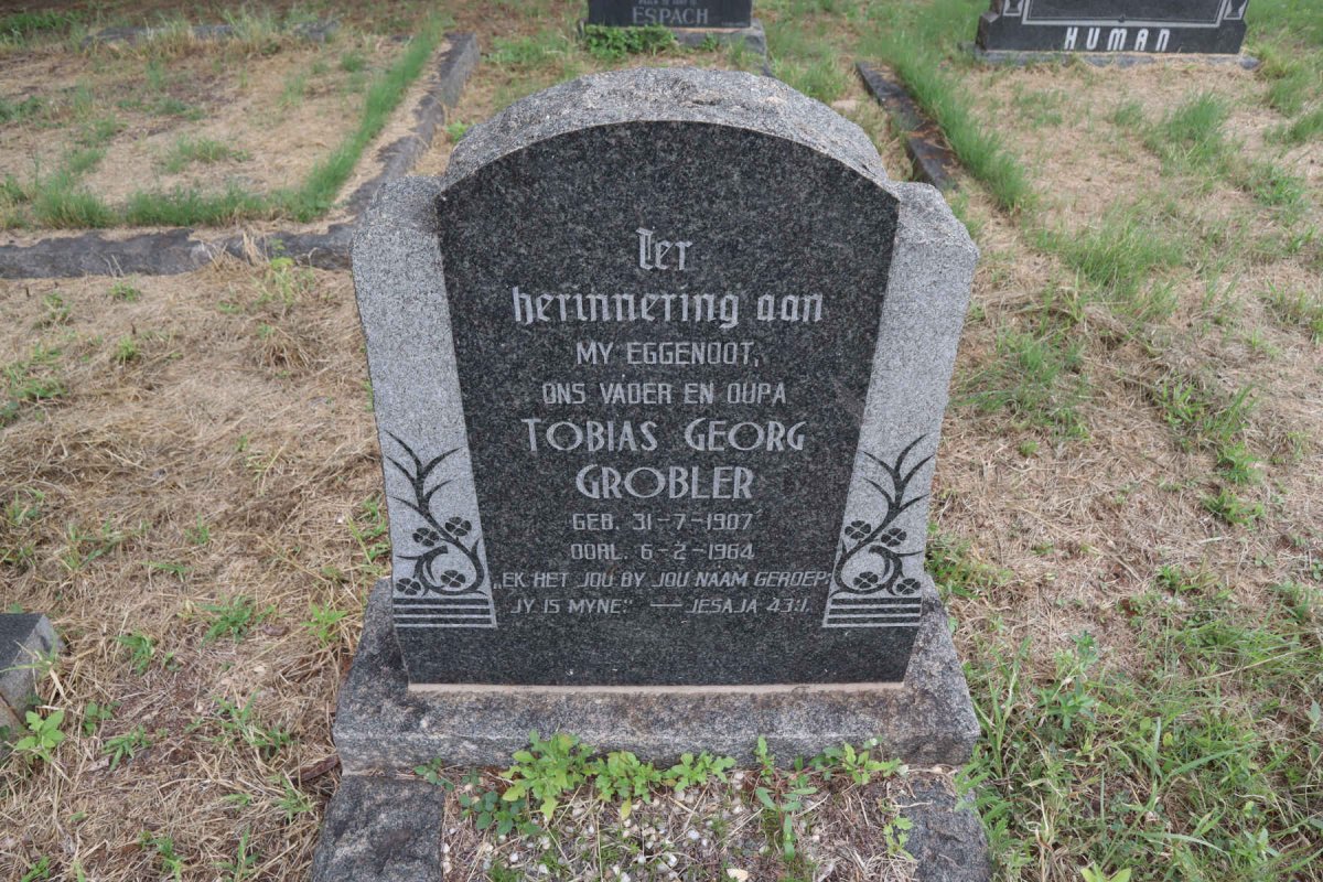 GROBLER Tobias Georg 1907-1964