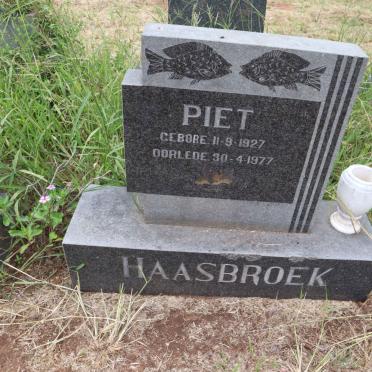 HAASBROEK Piet 1927-1977