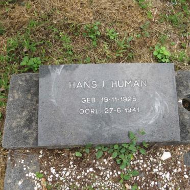 HUMAN Hans J. 1925-1941