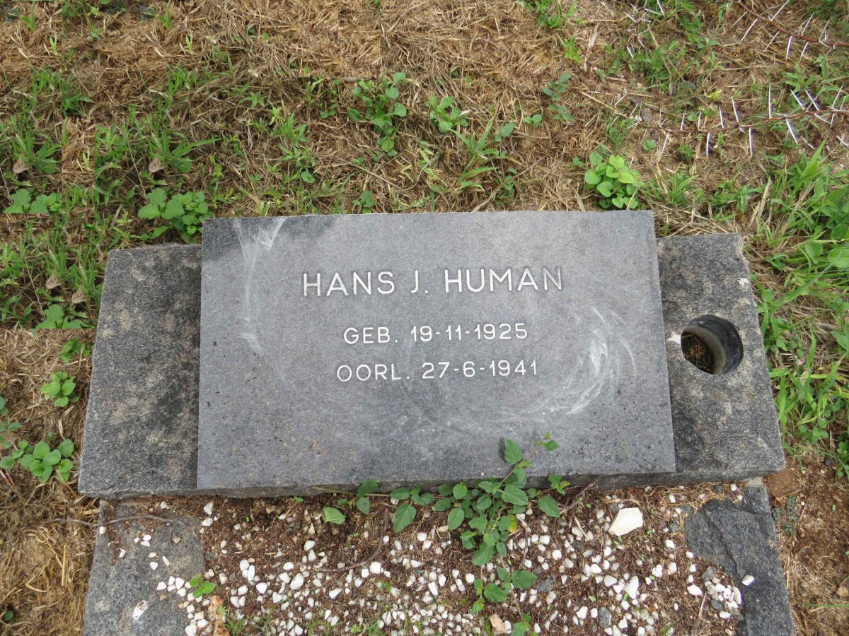 HUMAN Hans J. 1925-1941