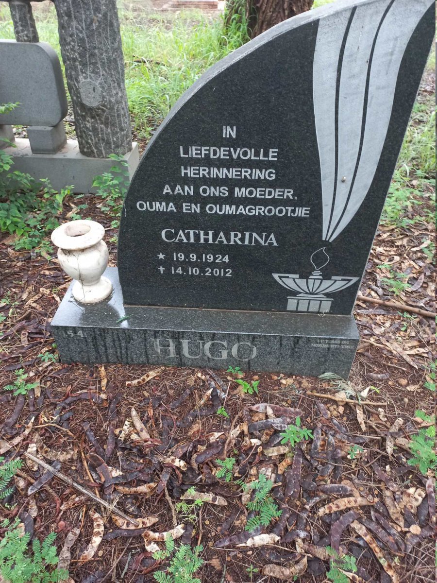 HUGO Catharina 1924-2012