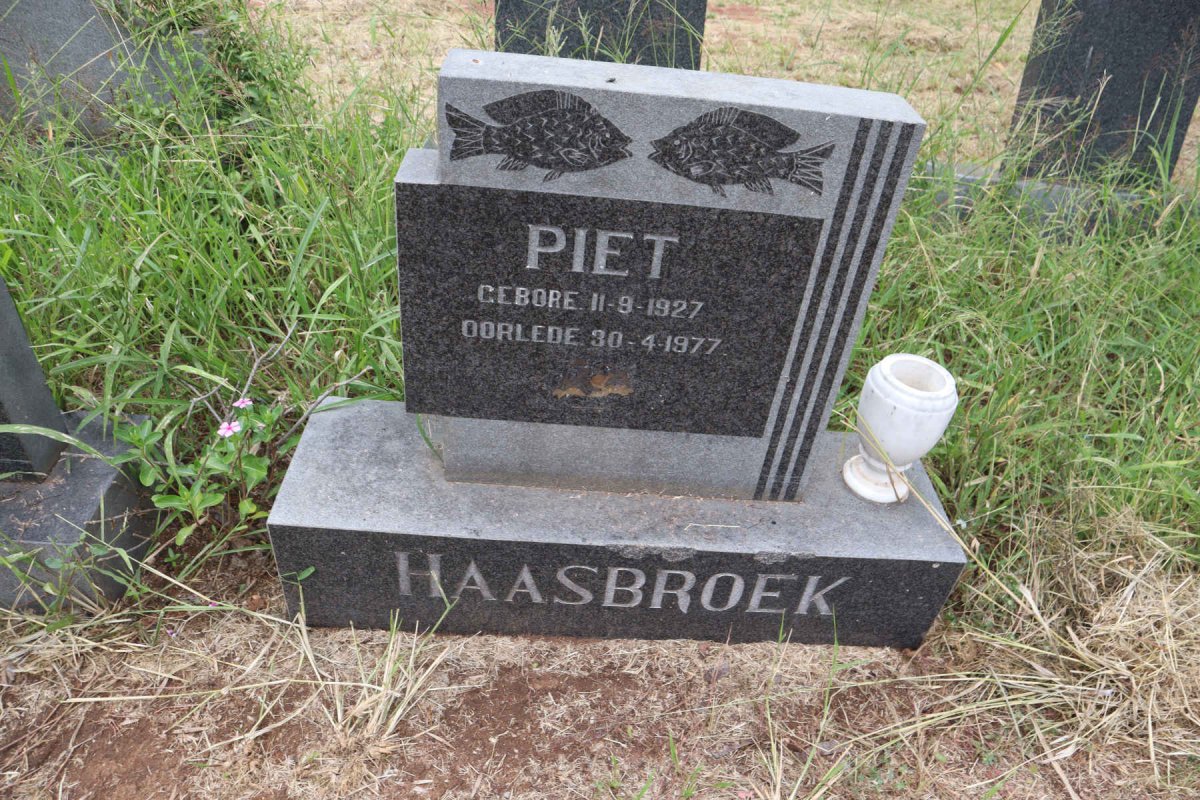 HAASBROEK Piet 1927-1977