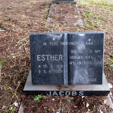 JACOBS Esther 1918-1987