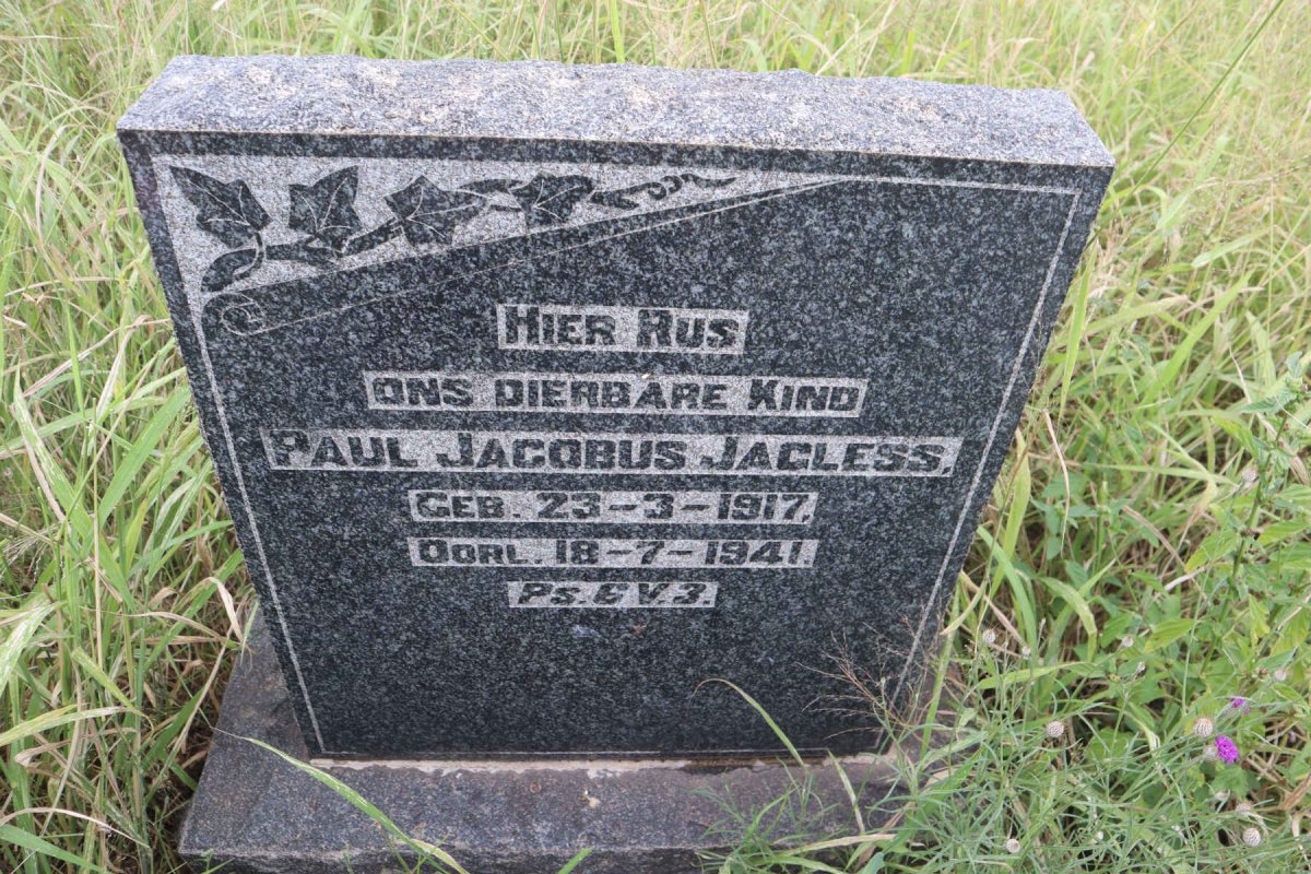 JAGLESS Paul Jacobus 1917-1941