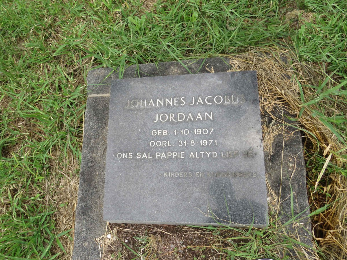 JORDAAN Johannes Jacobus 1907-1971