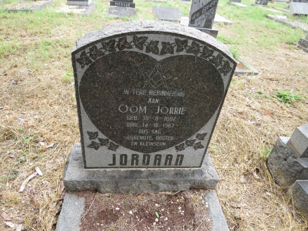 JORDAAN Jorrie 1882-1967