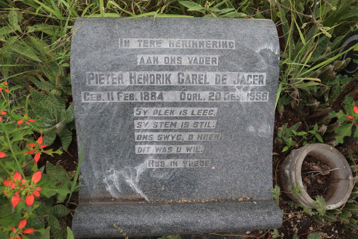 JAGER Pieter Hendrik Carel, de 1884-1956 & Henryhetta Johanna RAATS 1891-1929_1