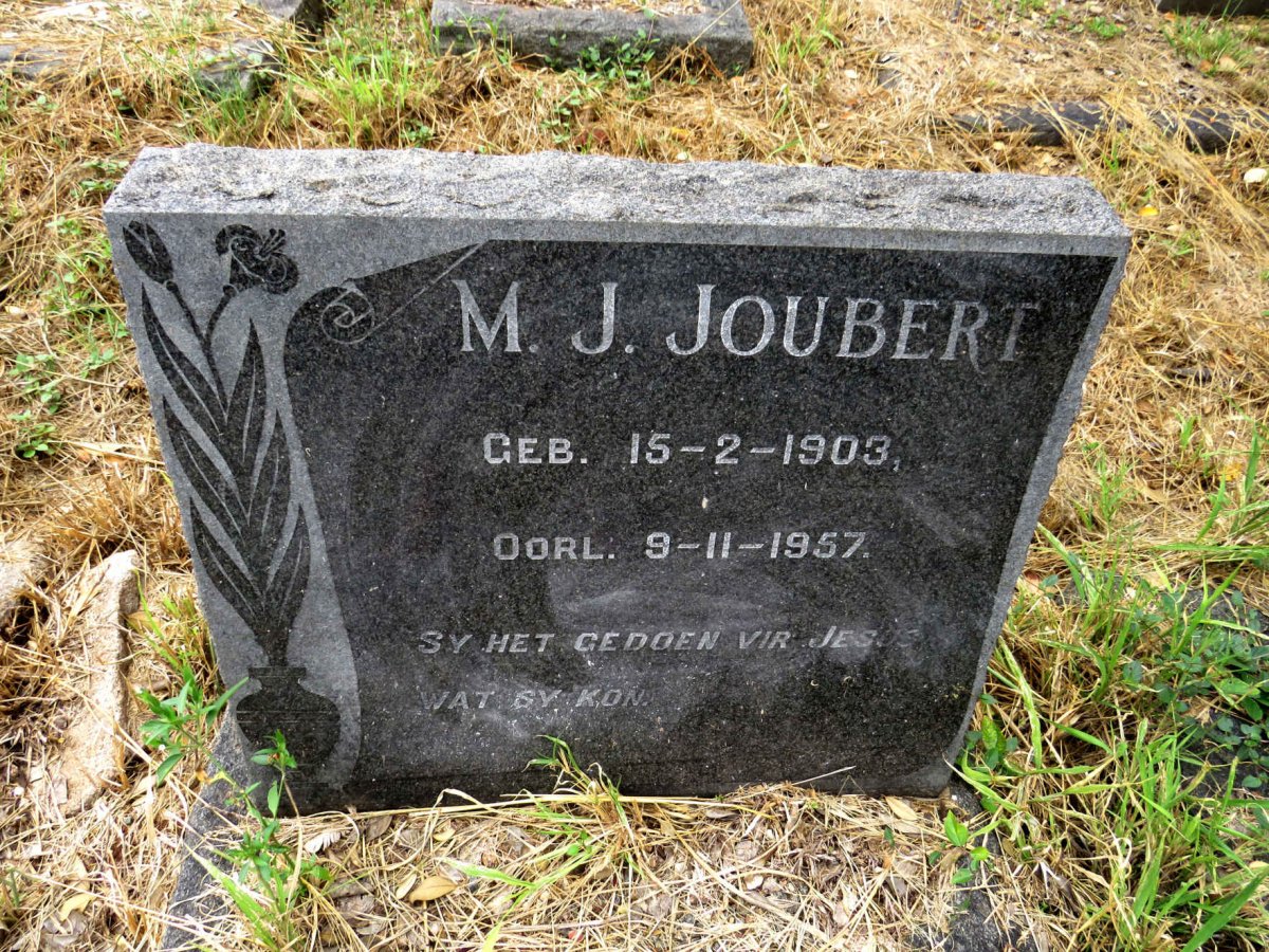 JOUBERT M.J. 1903-1957