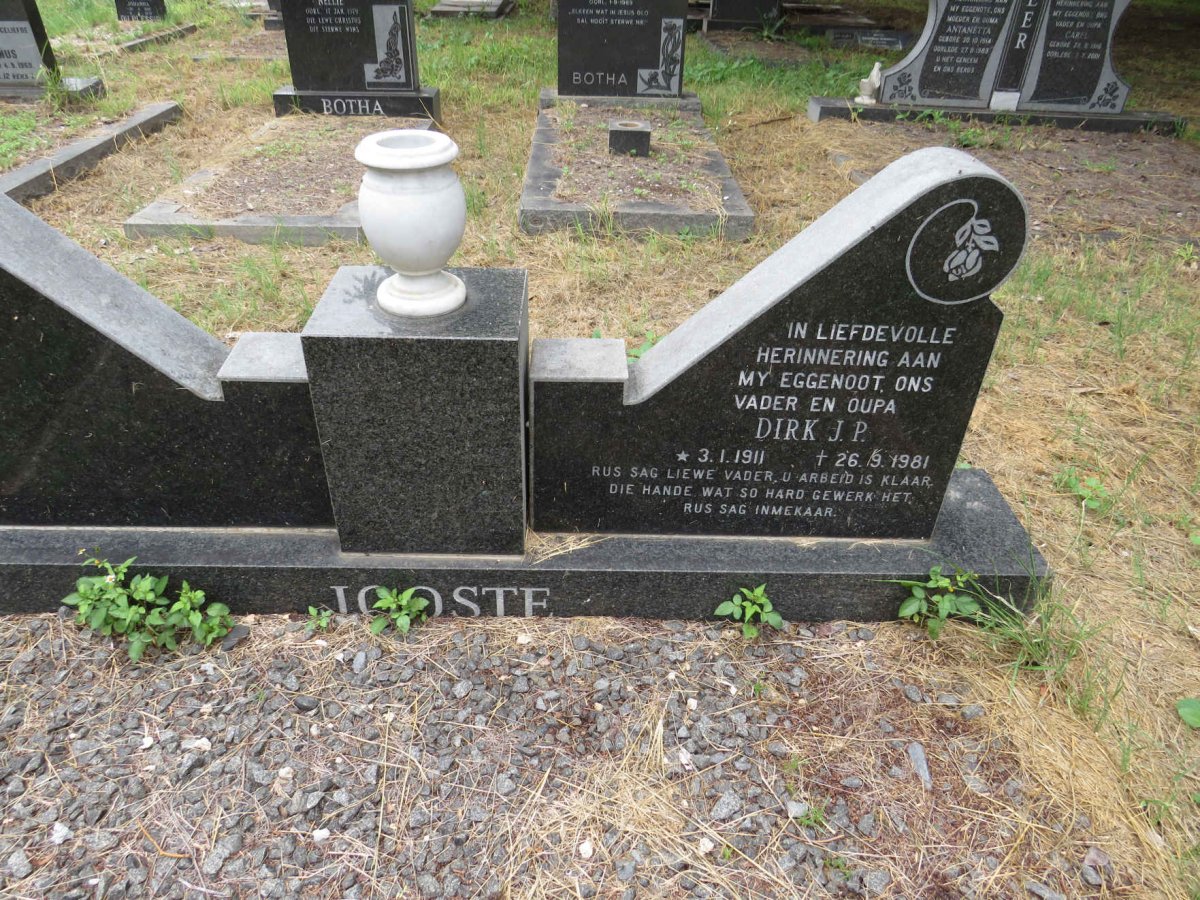 JOOSTE Dirk J.P. 1911-1981