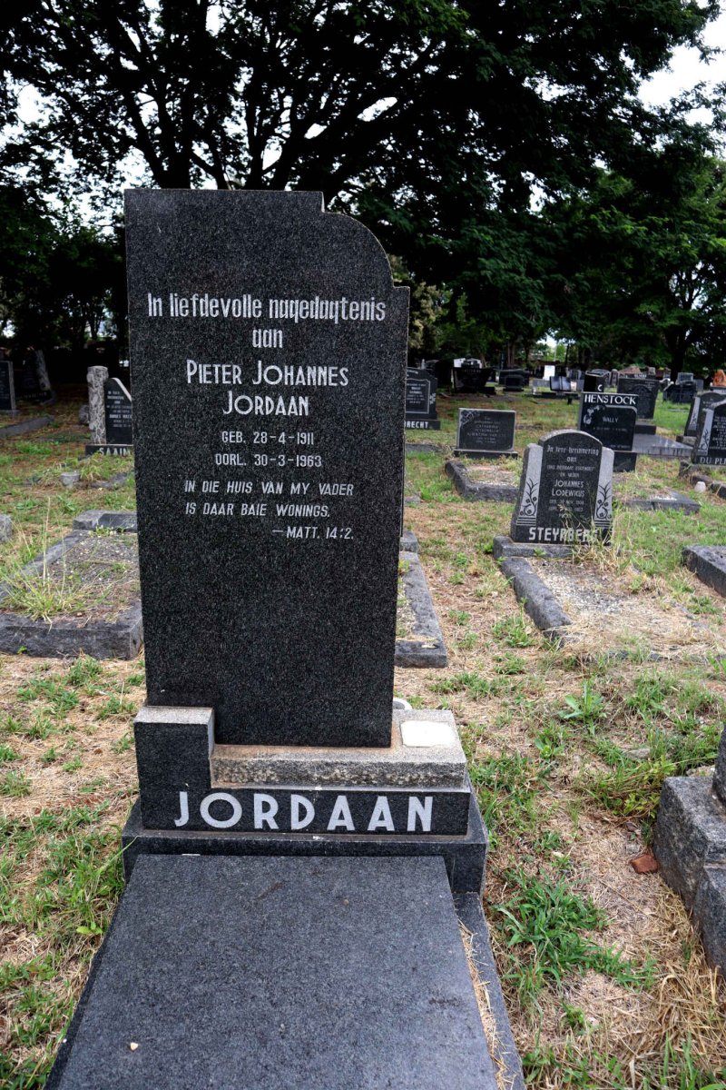 JORDAAN Pieter Johannes 1911-1963
