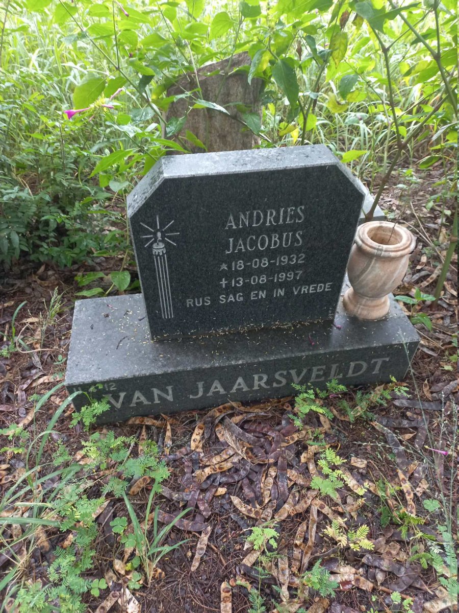JAARSVELDT Andries Jacobus, van 1932-1997