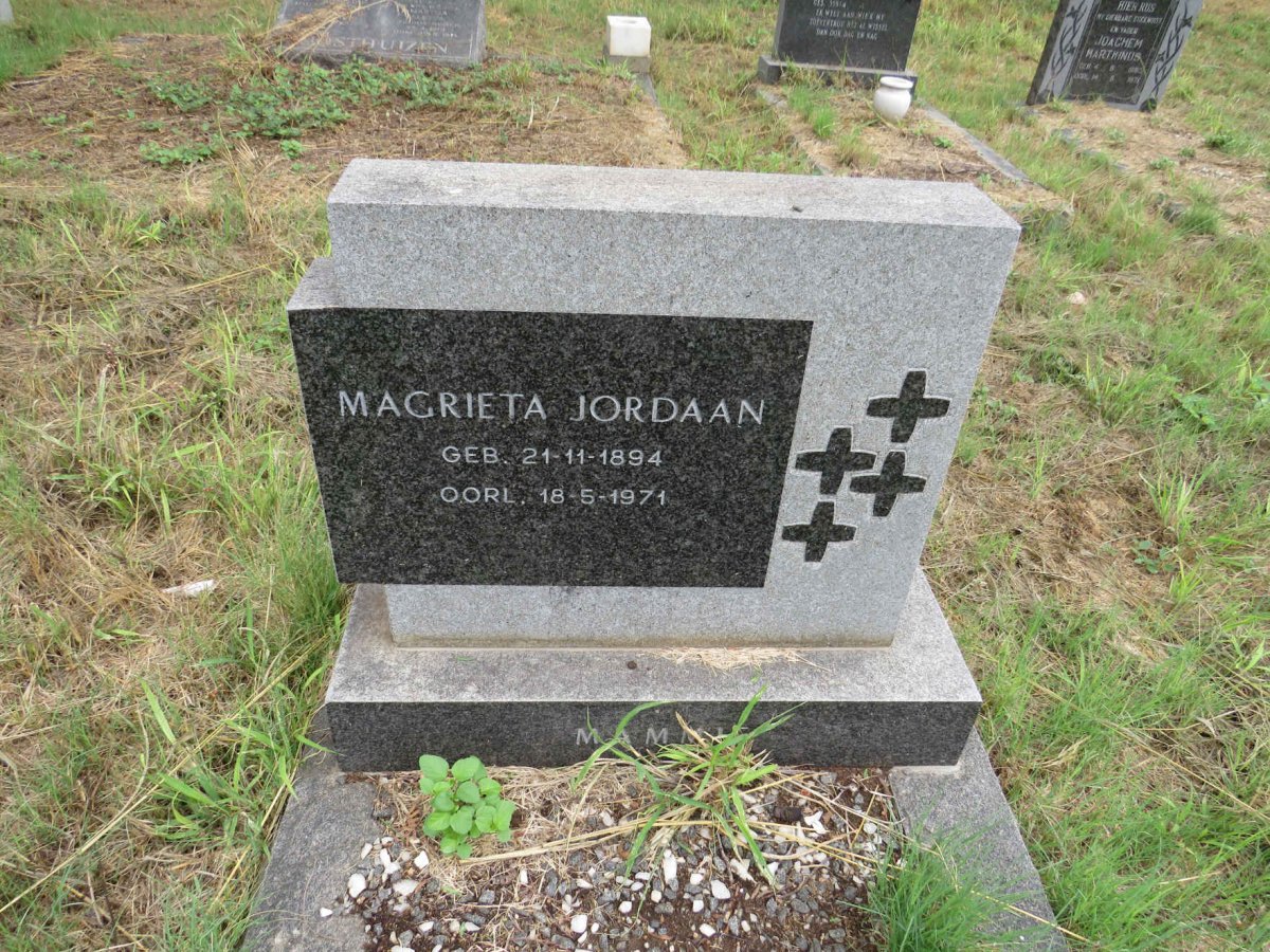 JORDAAN Magrieta 1894-1971