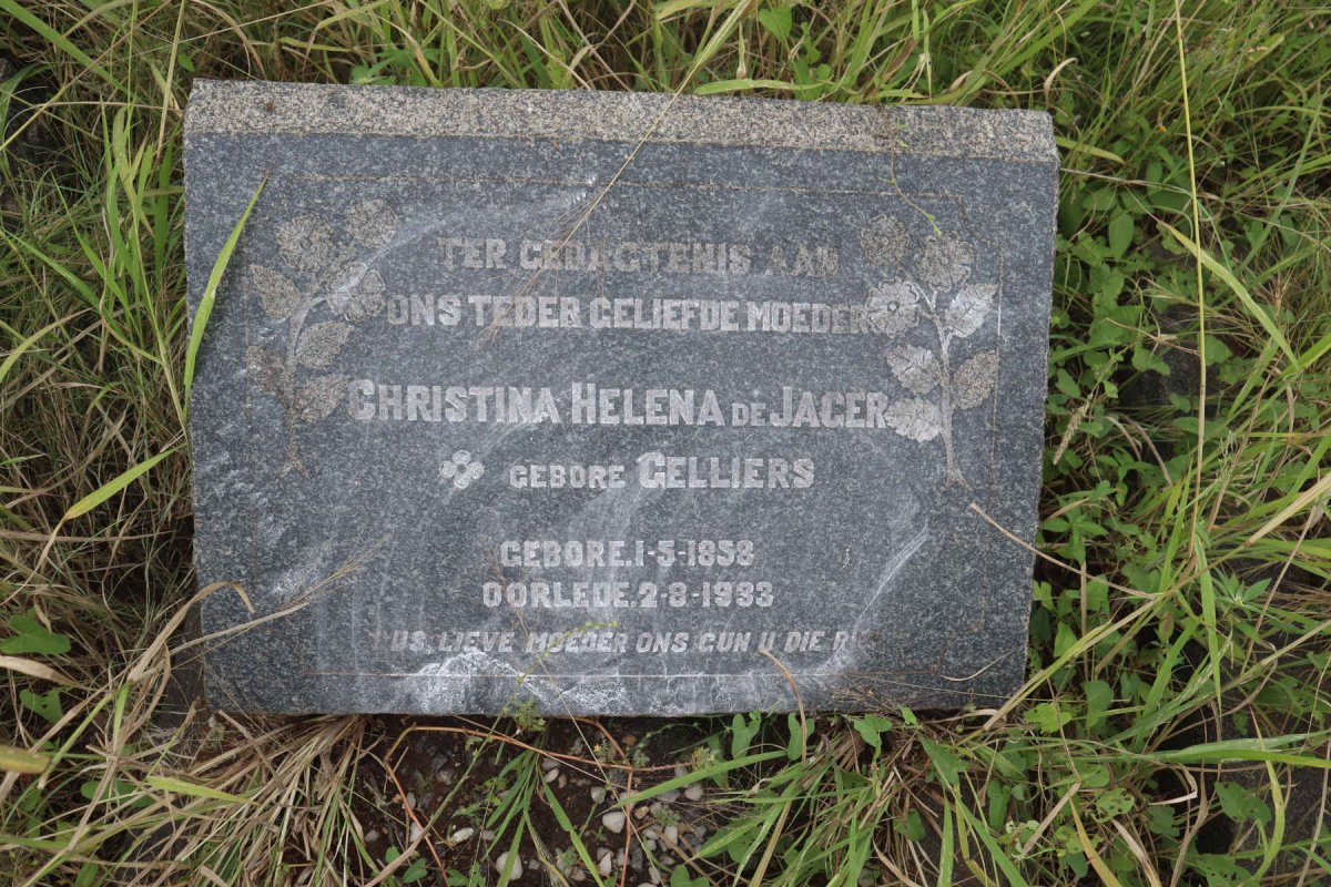 JAGER Christina Helena, de nee CELLIERS 1858-1933