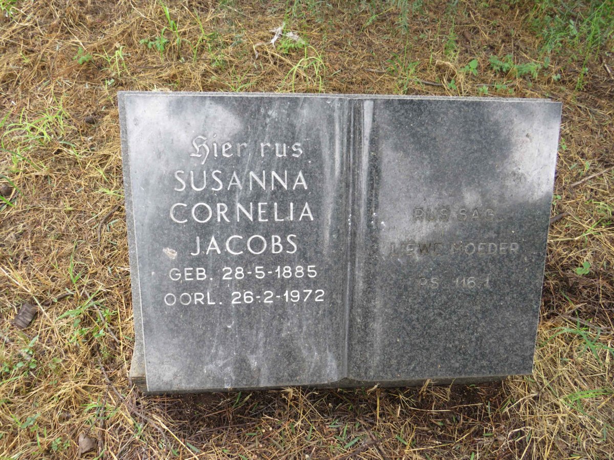 JACOBS Susanna Cornelia 1885-1972
