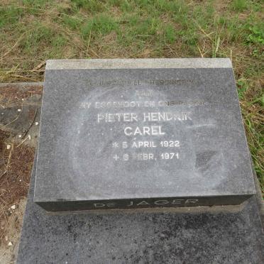 JAGER Pieter Hendrik Carel, de 1922-1971