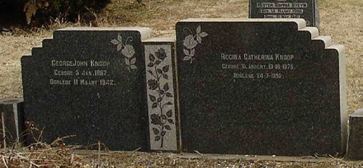KNOOP George John 1867-1942 &amp; Regina Catherina ST ALBERT 1875-1950