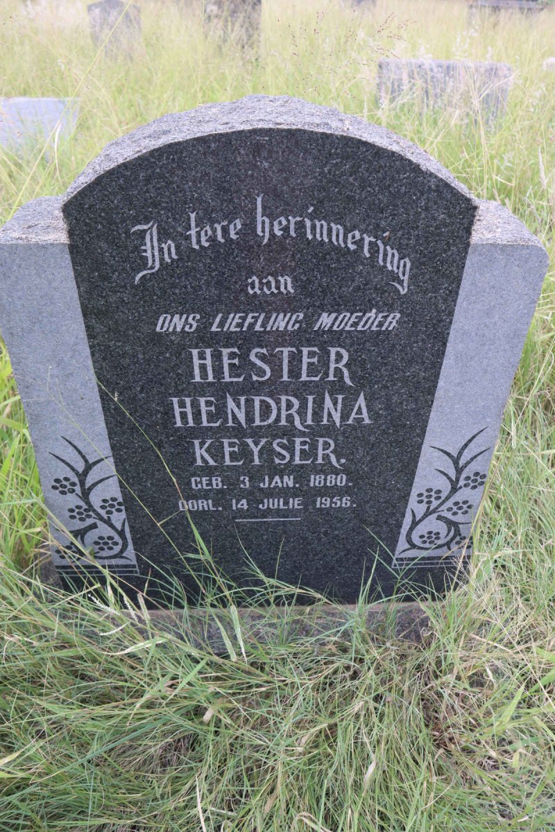 KEYSER Hester Hendrina 1880-1956
