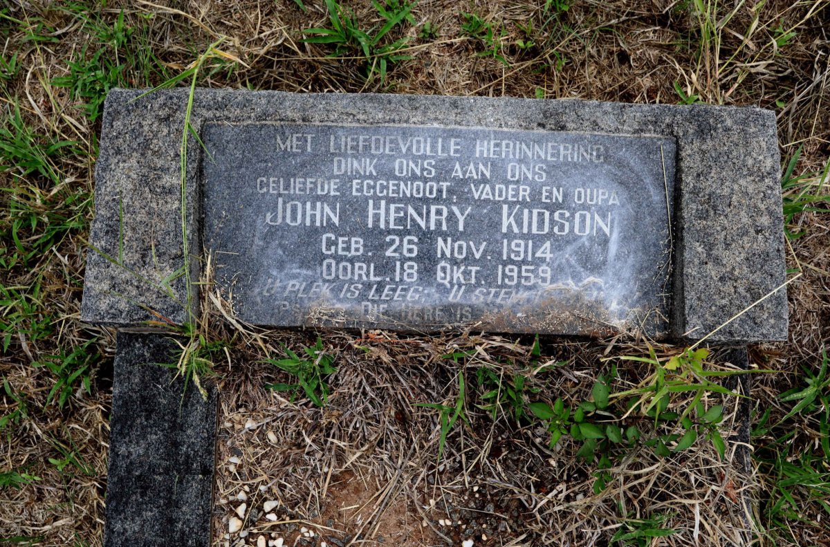 KIDSON John Henry 1914-1959