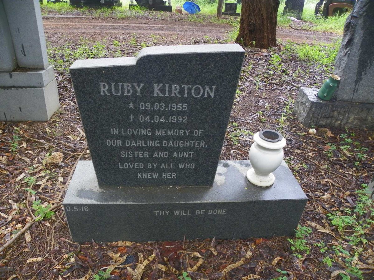 KIRTON Ruby 1955-1992