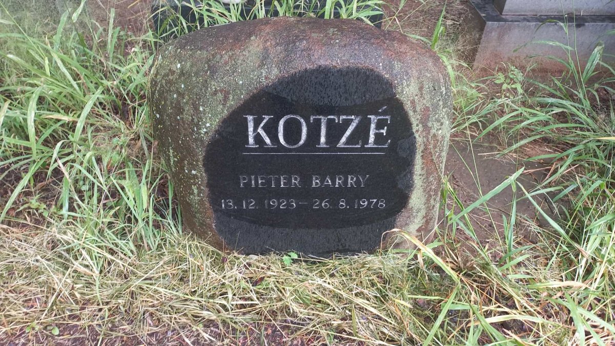 KOTZE Pieter Barry 1923-1978