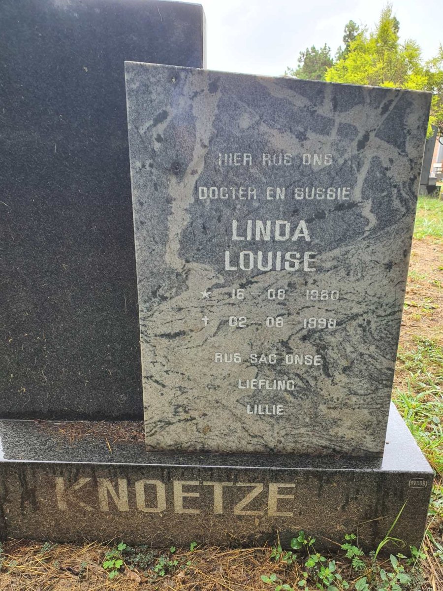 KNOETZE Linda Louise 1980-1998