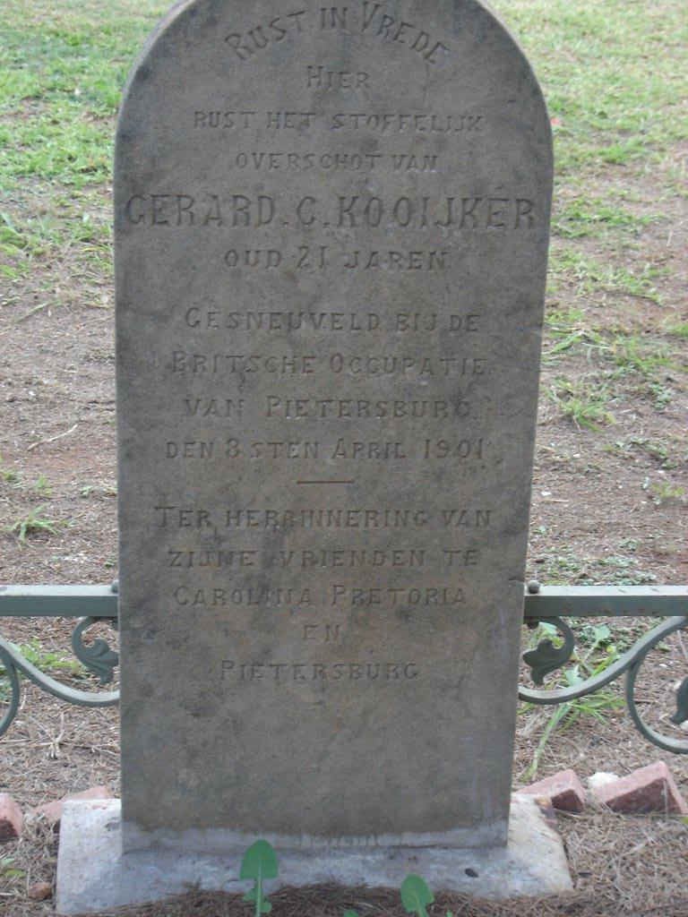 KOOIJKER Gerard C. -1901
