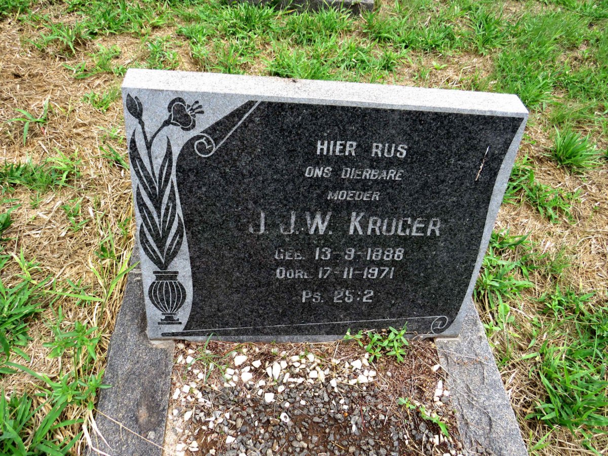 KRUGER J.J.W. 1888-1971