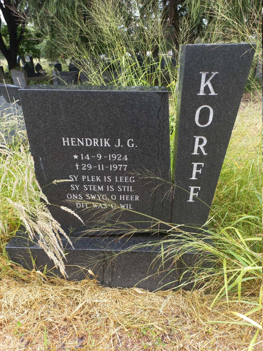 KORFF Hendrik J.G. 1924-1977