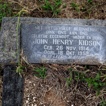 KIDSON John Henry 1914-1959
