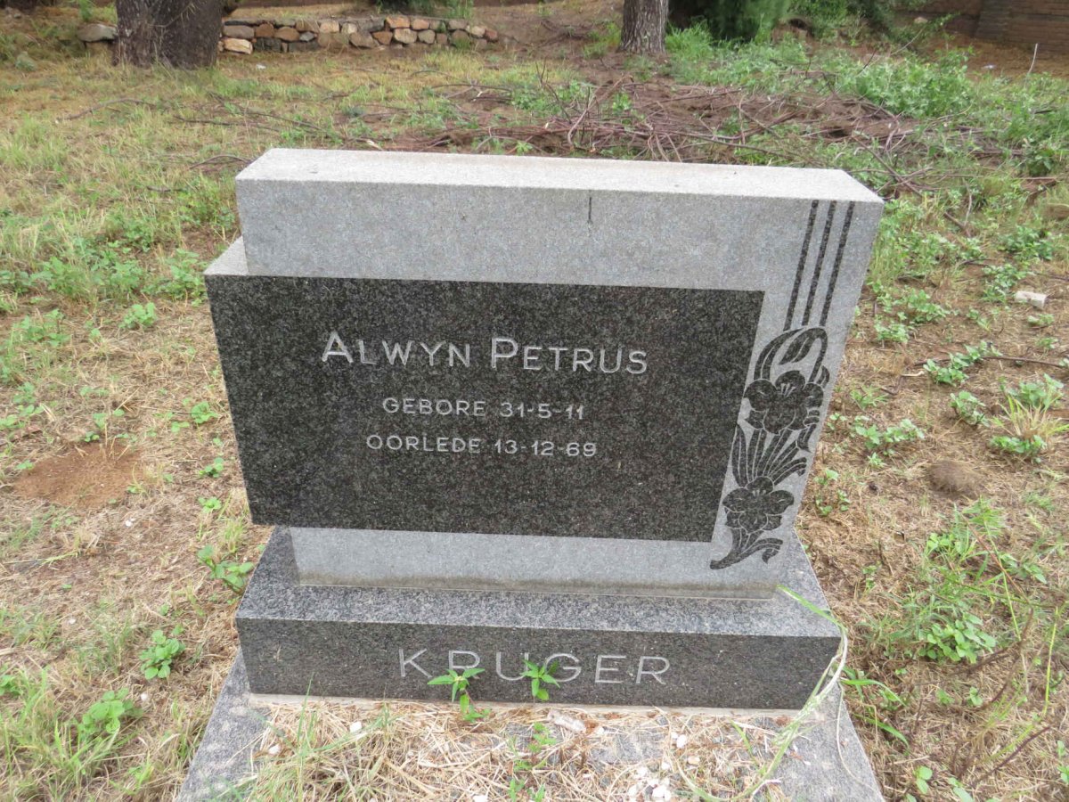 KRUGER Alwyn Petrus 1911-1969