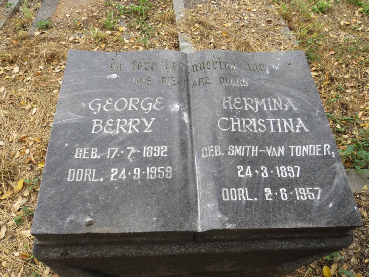 KAPP George Berry 1892-1959 & Hermina Christina nee SMITH-VAN TONDER 1897-1957_2