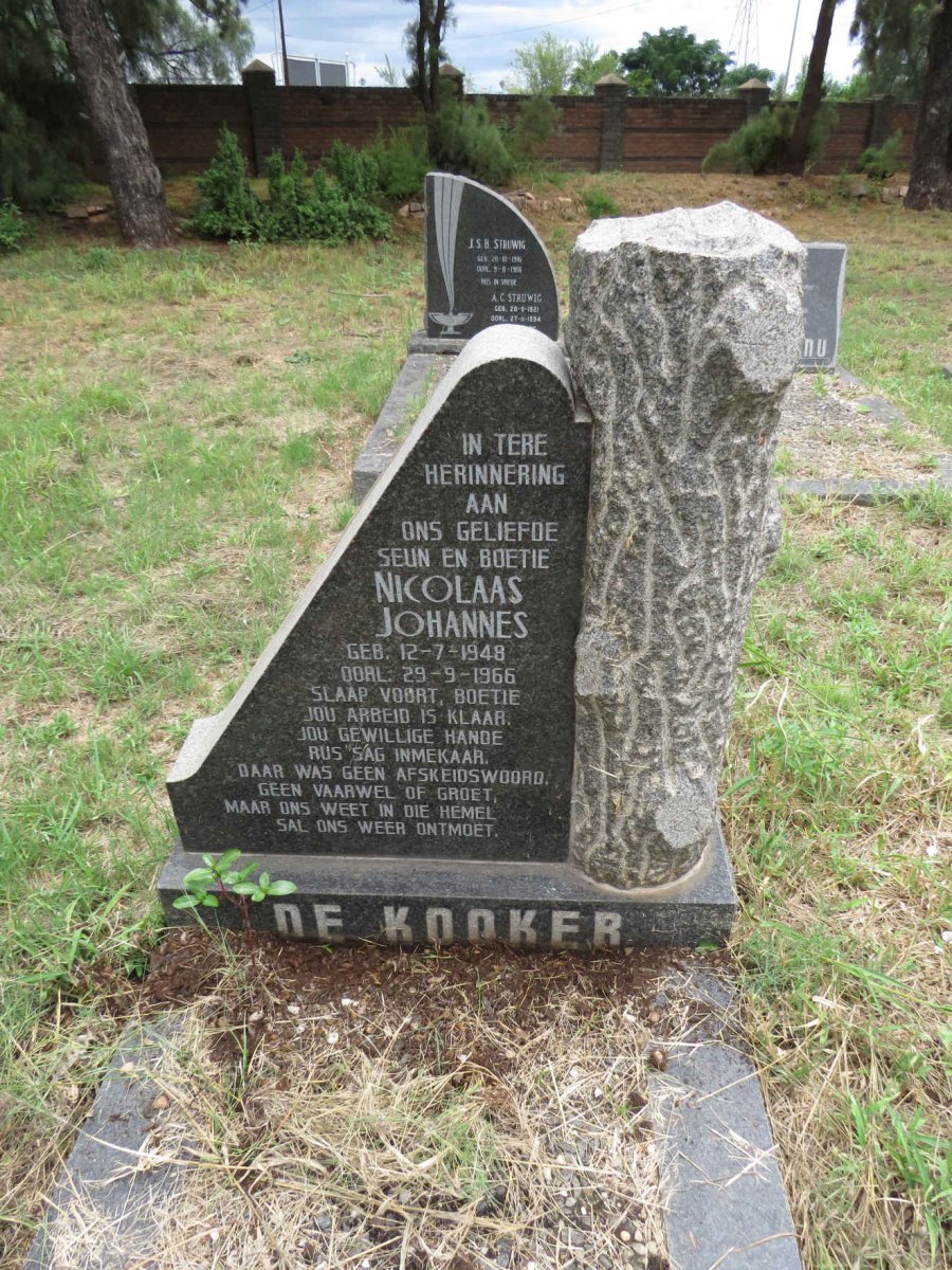 KOOKER Nicolaas Johannes, de 1948-1966