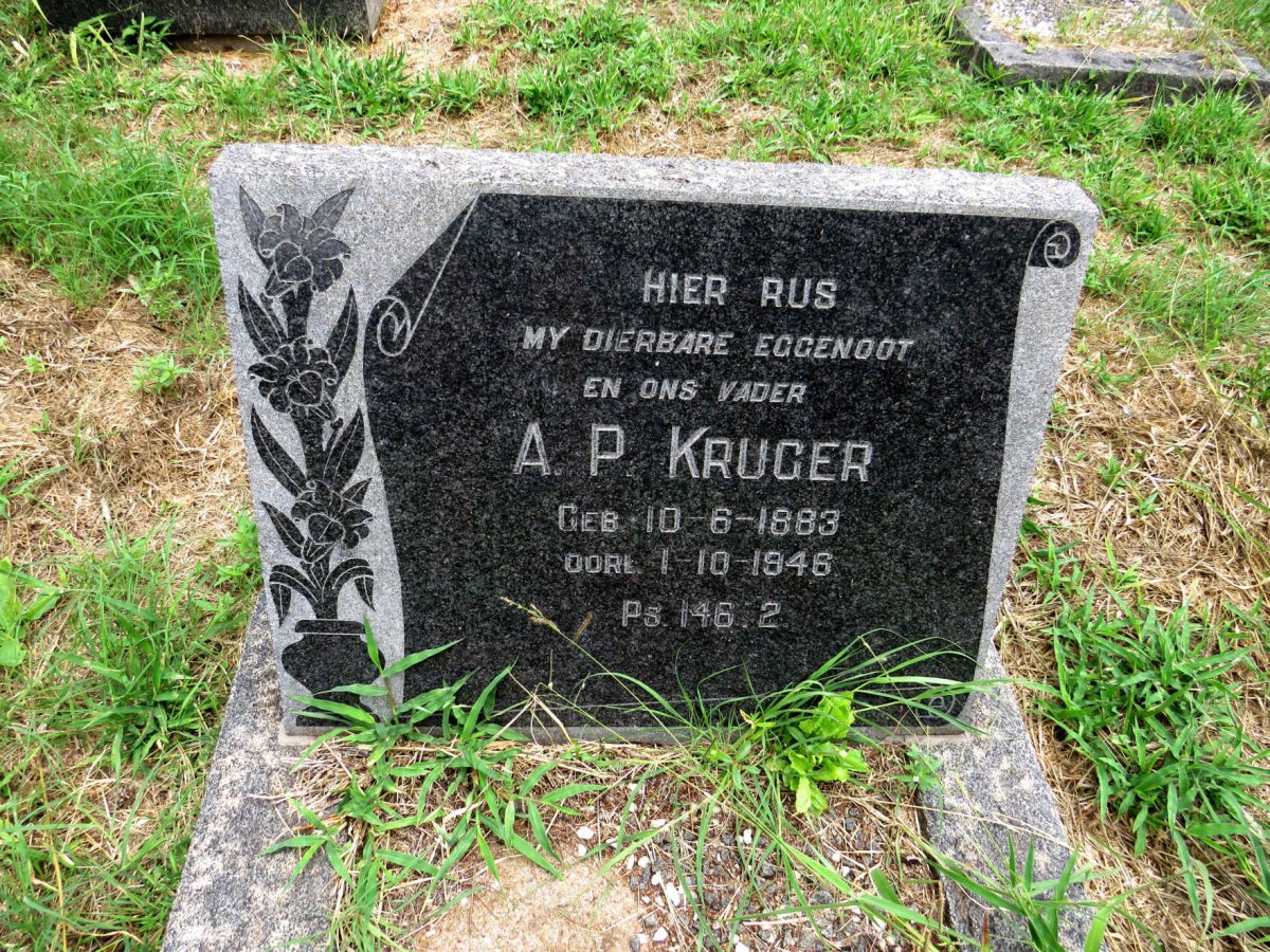 KRUGER A.P. 1883-1946