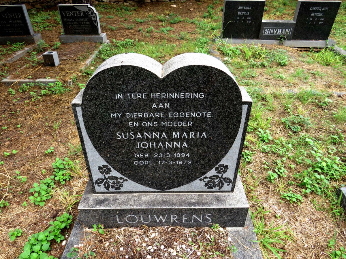 LOUWRENS Susanna Maria Johanna 1894-1972