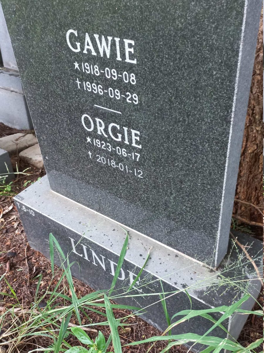LINDE Gawie 1918-1996 :: LINDE Orgie 1923-2018