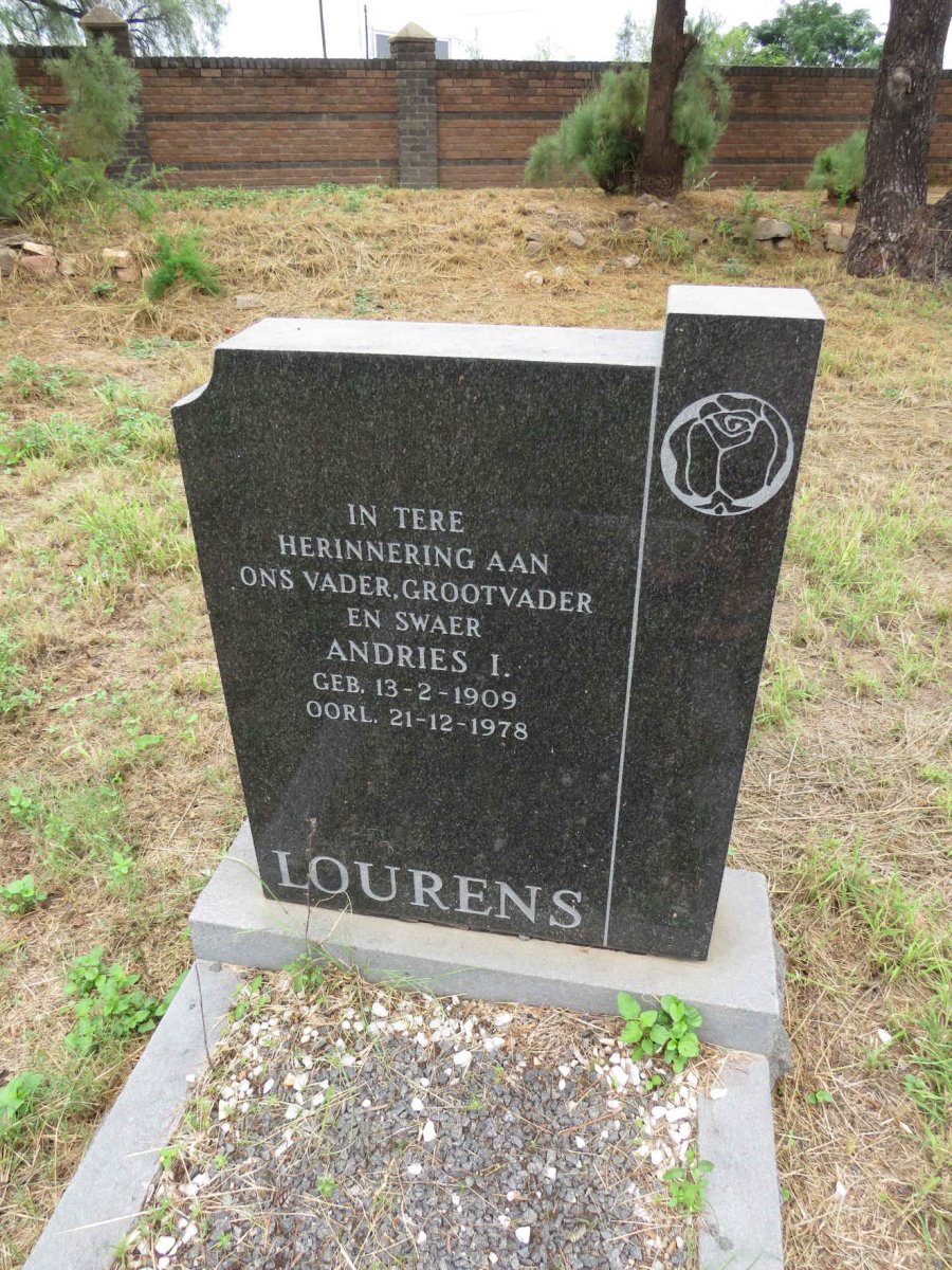LOURENS Andries I. 1909-1978