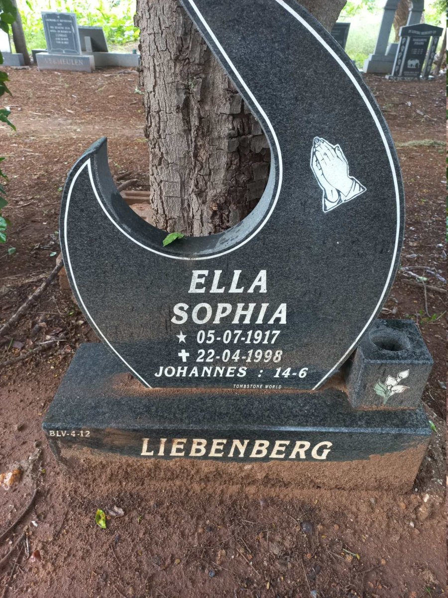 LIEBENBERG Ella Sophia 1917-1998