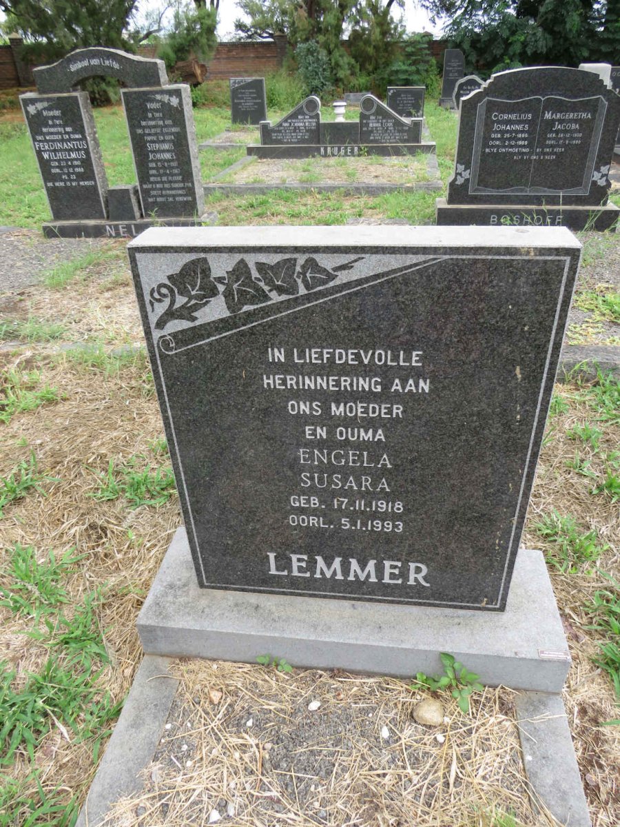 LEMMER Engela Susara 1918-1993