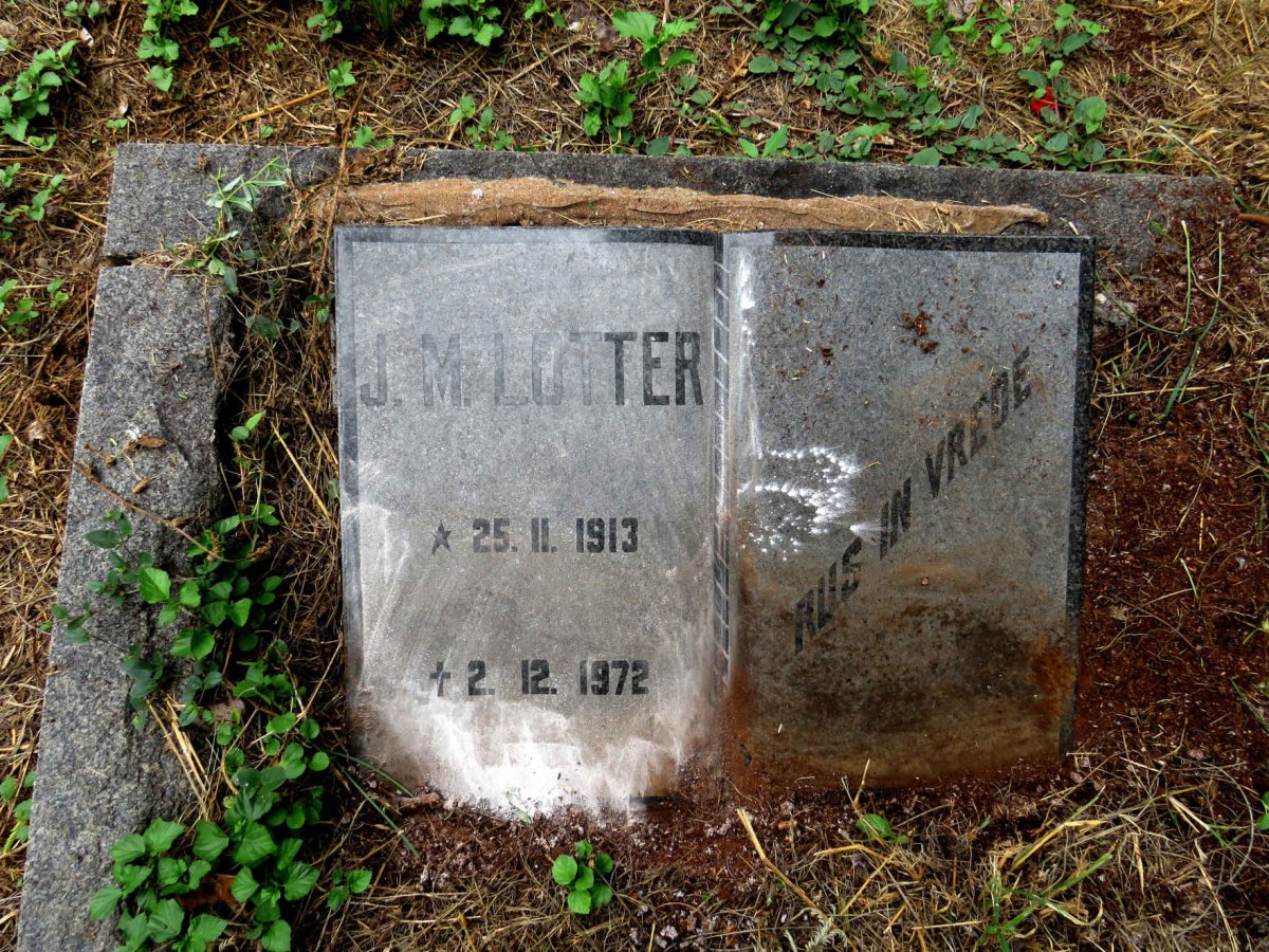 LOTTER J.M. 1913-1972